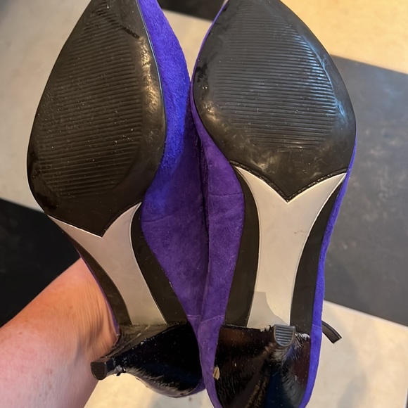 Sigerson Morrison for target size 6 purple suede ankle boot - Picture 2 of 2